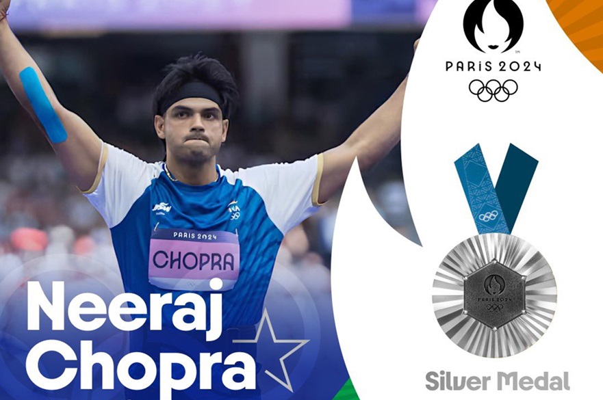 Neeraj Chopra Wins Silver Medal In Paris Olympics Javelin Throw ...