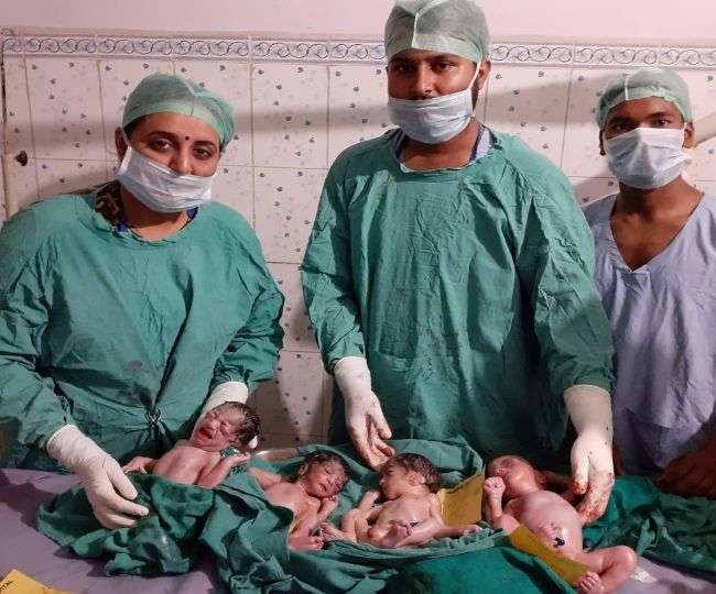 Woman delivers 4 babies in Uttar Pradesh - Punekar News