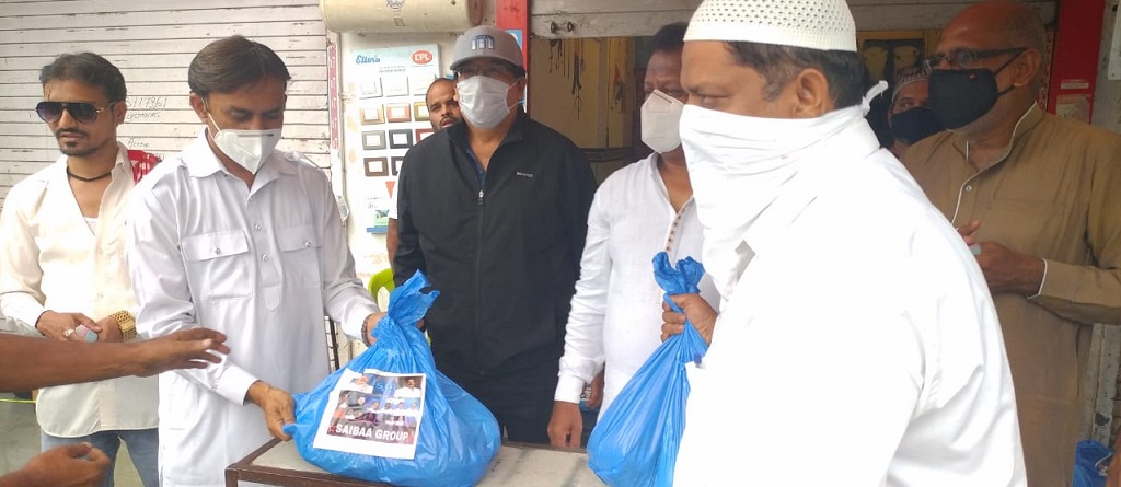 Ikram Khan food distribution in Kondhwa