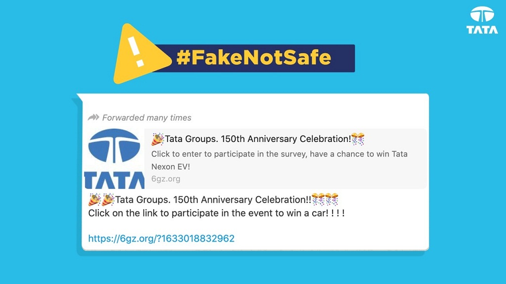tata group fake message alert