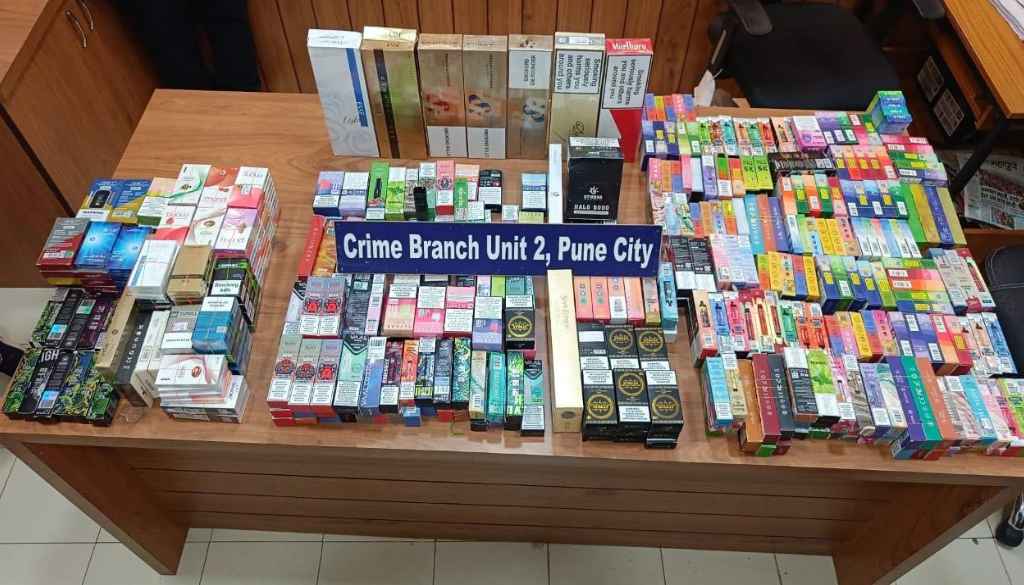 Pune Police Cracks Down On E Cigarettes And Tobacco Products Sold