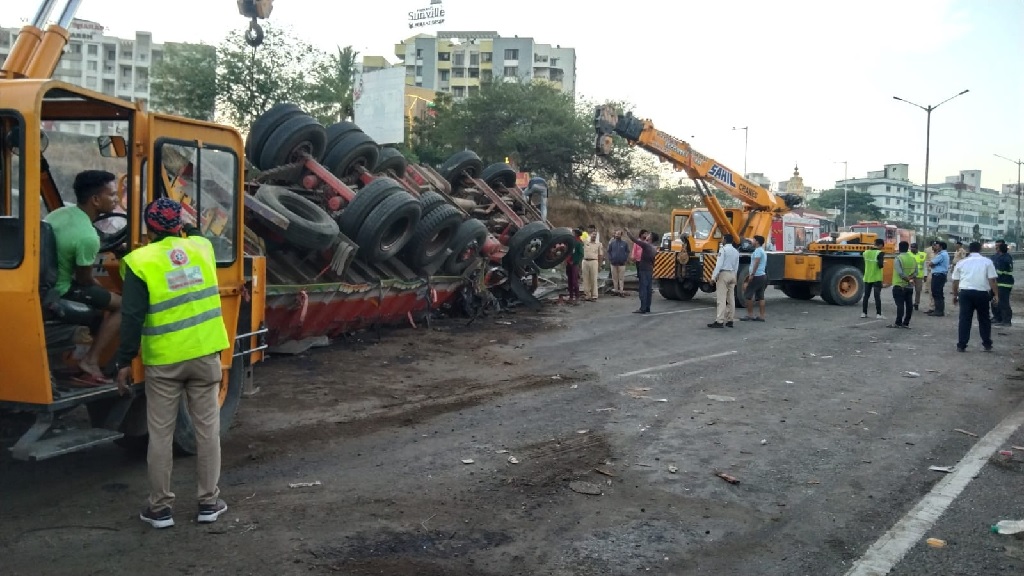 Bus truck accident