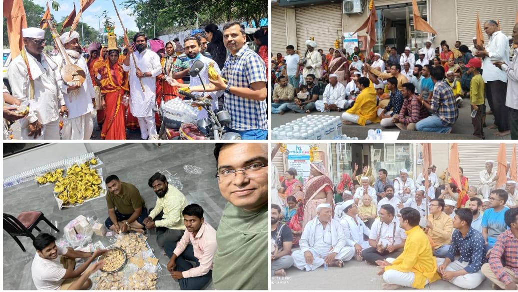 Pune: Porwal Road Housing Society Provides Feast and Health Support for Warkaris