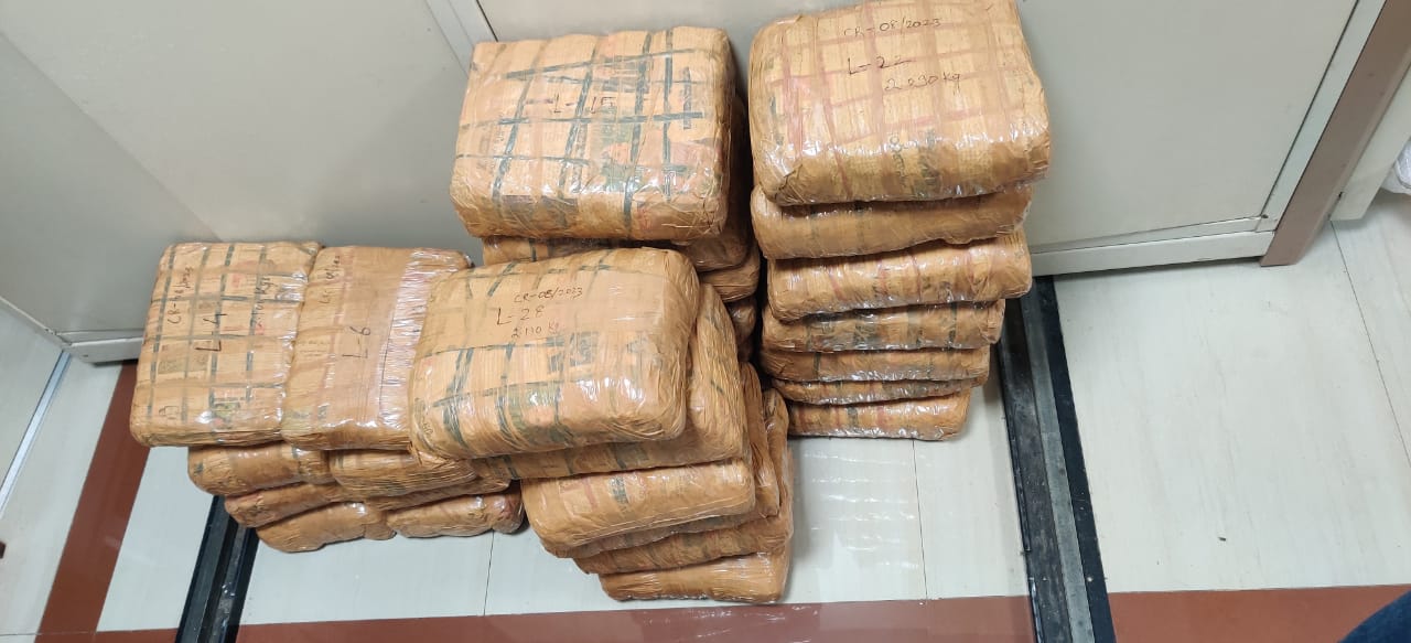 Pune Customs Seize 58 Kilograms of Ganja in Major Drug Bust