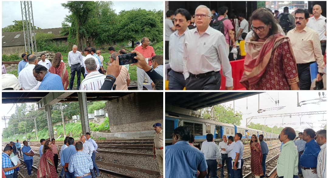 General Manager Conducts Inspection of Pune Station and Yard Remodeling Work