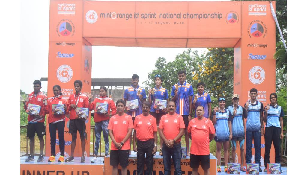 Maharashtra bags GOLD Miniorange ITF Mixed Relay National Triathlon