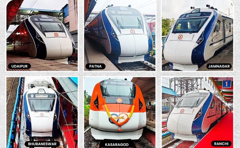 Prime Minister Narendra Modi Launches Nine New Vande Bharat Express ...