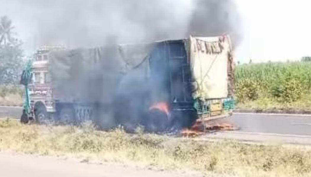 Mob Sets Truck On Fire After Accident On Pune-Solapur Highway Ends In ...