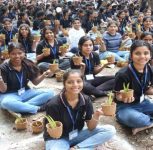 Pune: Sarhad College Sets Record, 1518 Students Plant Over 10,000 Aloe Vera Plants in a Day