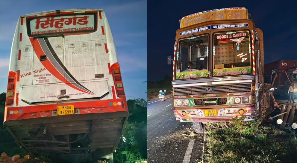 accident in Indapur passengers injured