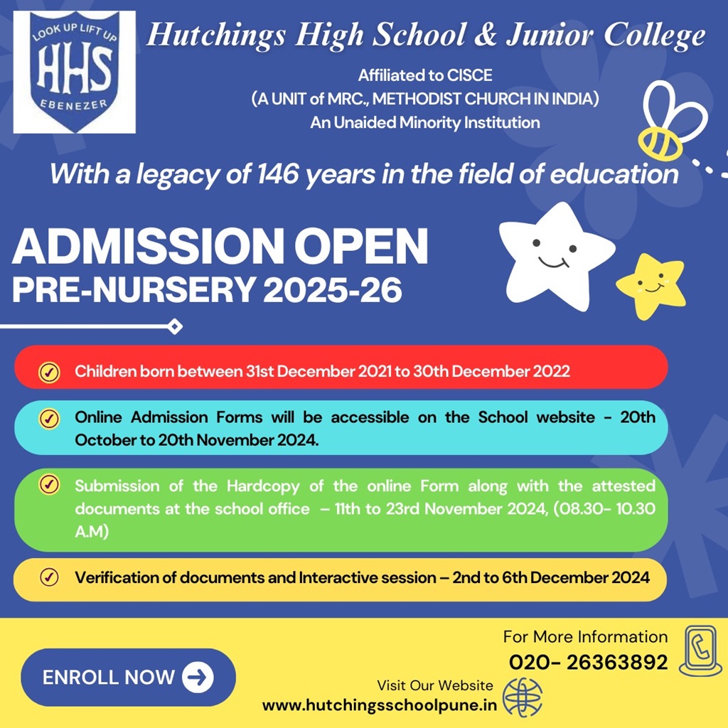 Hutchings admission pre nursery 2025 2026