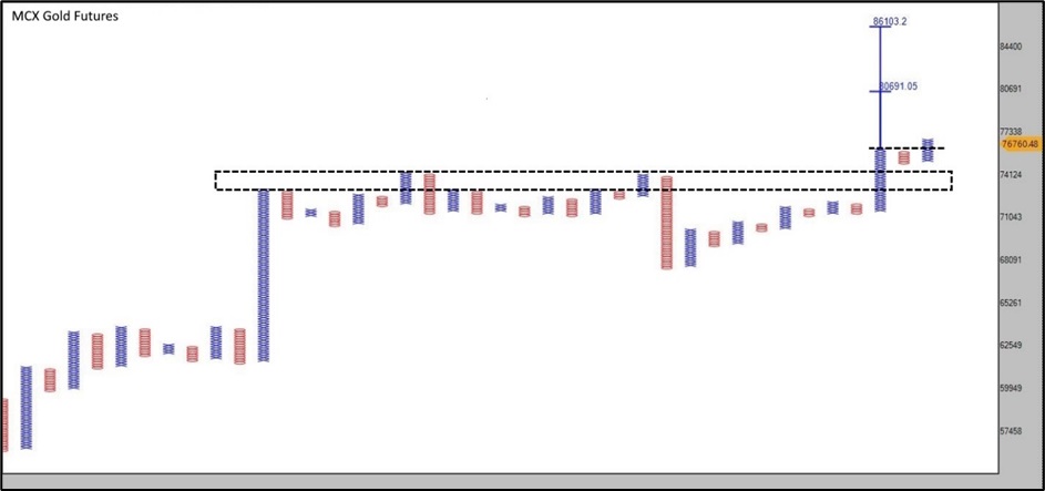 MCX Gold feature chart